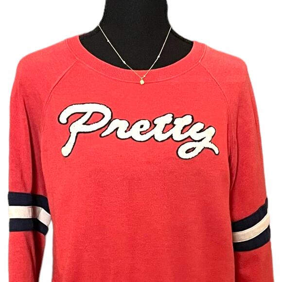 3/$15 Forever 21 Women's Pretty Crew Neck Orange Fall Sweater - Picture 2 of 6